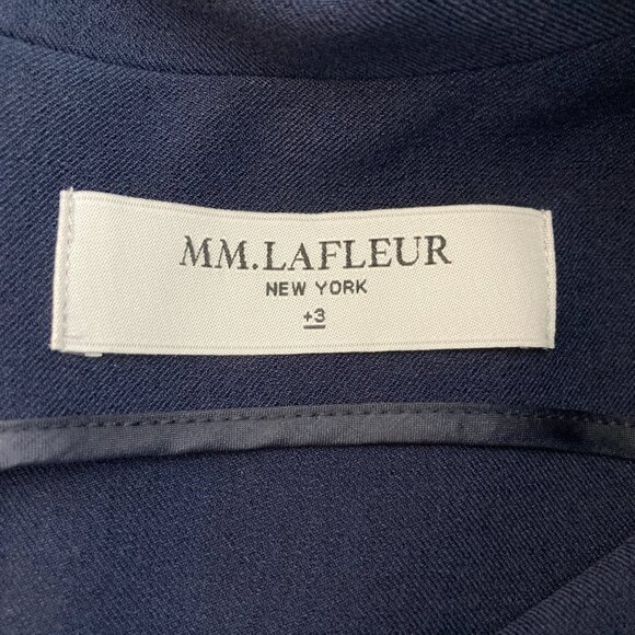 MM LaFleur Dress 3X Navy Aditi WonderTex Corp Career Classic Minimalist Capsule - Picture 9 of 11
